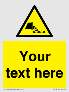 WL7421: Custom Warning sewage effluent outfall