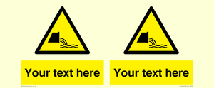 WL7421: Custom Warning sewage effluent outfall