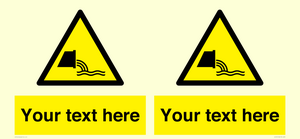 WL7421: Custom Warning sewage effluent outfall