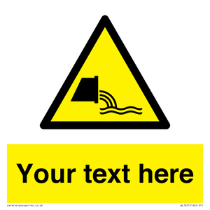 WL7421: Custom Warning sewage effluent outfall