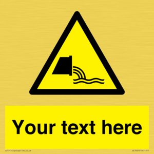 WL7421: Custom Warning sewage effluent outfall