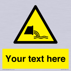 WL7421: Custom Warning sewage effluent outfall