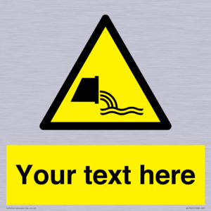WL7421: Custom Warning sewage effluent outfall
