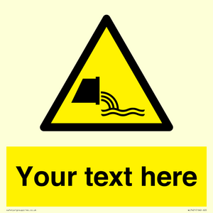 WL7421: Custom Warning sewage effluent outfall