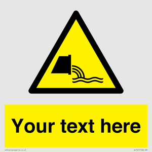 WL7421: Custom Warning sewage effluent outfall