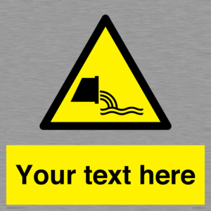 WL7421: Custom Warning sewage effluent outfall