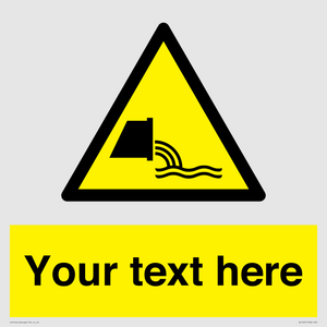 WL7421: Custom Warning sewage effluent outfall