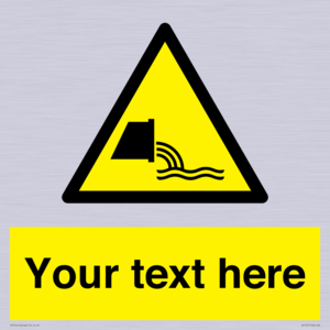 WL7421: Custom Warning sewage effluent outfall