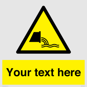WL7421: Custom Warning sewage effluent outfall