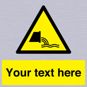 WL7421: Custom Warning sewage effluent outfall