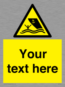 WL7423: Custom Warning boating area