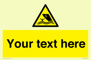 WL7423: Custom Warning boating area