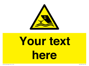 WL7423: Custom Warning boating area