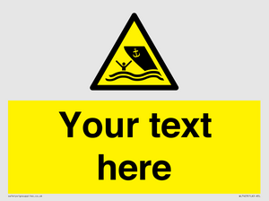 WL7423: Custom Warning boating area