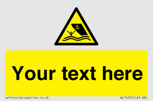 WL7423: Custom Warning boating area