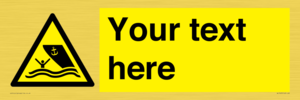 WL7423: Custom Warning boating area