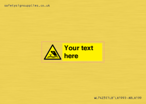 WL7423: Custom Warning boating area