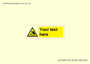 WL7423: Custom Warning boating area