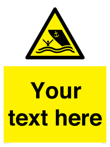 WL7423: Custom Warning boating area