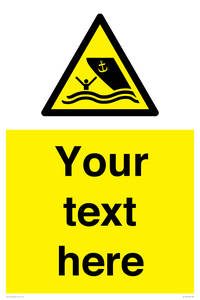 WL7423: Custom Warning boating area