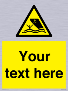 WL7423: Custom Warning boating area