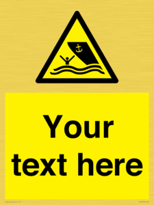 WL7423: Custom Warning boating area
