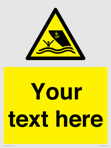 WL7423: Custom Warning boating area