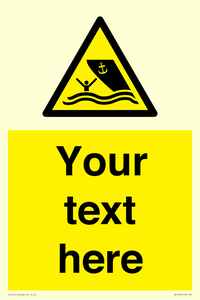 WL7423: Custom Warning boating area