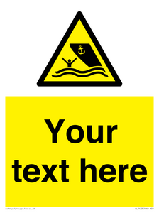 WL7423: Custom Warning boating area