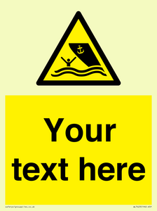 WL7423: Custom Warning boating area