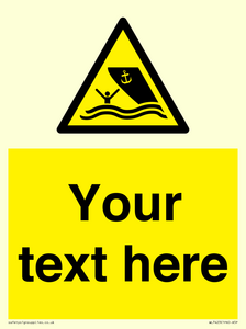 WL7423: Custom Warning boating area