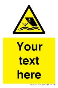 WL7423: Custom Warning boating area