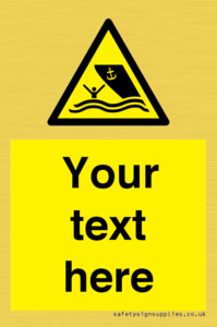 WL7423: Custom Warning boating area