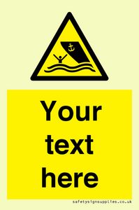 WL7423: Custom Warning boating area