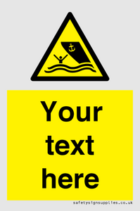 WL7423: Custom Warning boating area