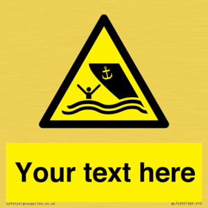 WL7423: Custom Warning boating area