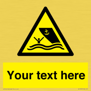 WL7423: Custom Warning boating area