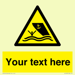 WL7423: Custom Warning boating area