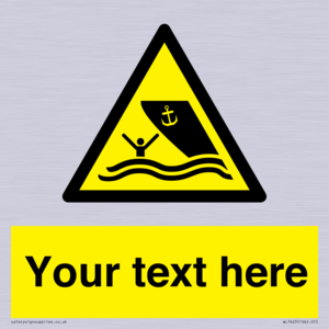 WL7423: Custom Warning boating area