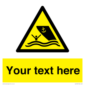WL7423: Custom Warning boating area