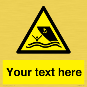 WL7423: Custom Warning boating area