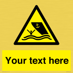 WL7423: Custom Warning boating area