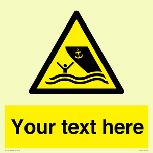WL7423: Custom Warning boating area