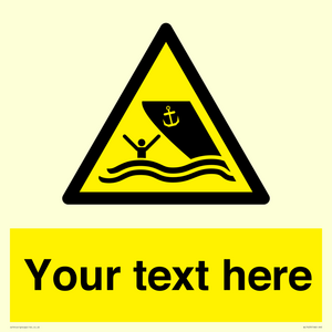 WL7423: Custom Warning boating area