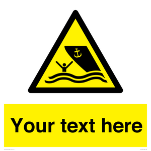 WL7423: Custom Warning boating area