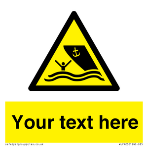 WL7423: Custom Warning boating area