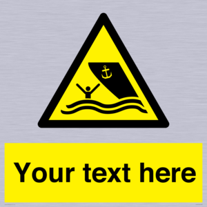 WL7423: Custom Warning boating area