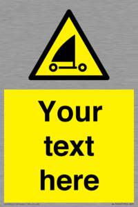 WL7424: Custom Warning sand yachting