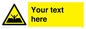 WL7426: Custom Warning quicksand mud or silt