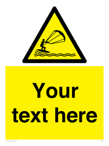 WL7427: Custom Warning kite surfing